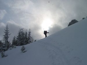 Aufstieg vom Teicheneggsattel zum Kragelschinken