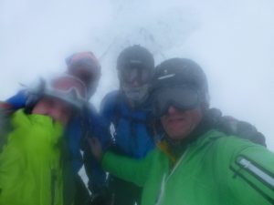 Feuchtkalter Gipfelaufenthalt