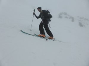 Skianstieg in der Gamsköglrinne