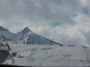Blick von der Präbichlrampe über den Erzberg zum Schwarzenstein