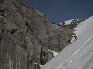 Aufstieg im - steileren – oberen Abschnitt des Rauchkars