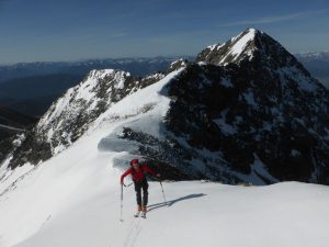 Anstieg zur Gr. Barbaraspitze; im Hintergrund das danach bestiegene Roteck