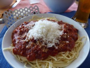 Spaghetti mit Olivensugo
