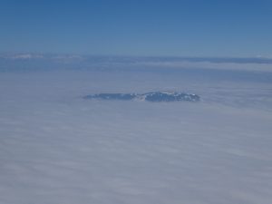 Schöckl im Nebel (Flug nach Wien am 4.3.)