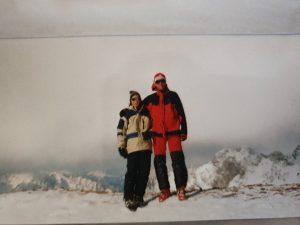 Vater und Sohn am Lamingegg 2000