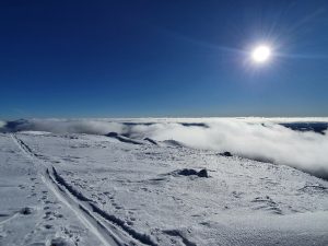 Aufsteigender Nebel bis auf Höhe Hochfeld