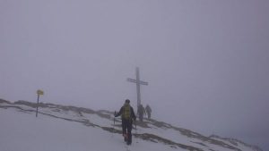 Die letzten Meter zum Gipfel des G. Pyhrgas