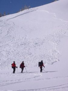 Schneebrett am Hinkareck