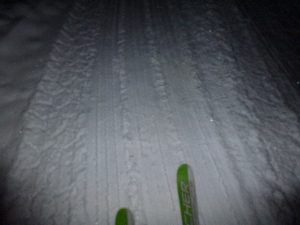 Mehr Auto- als Skispuren am Fixl Weg